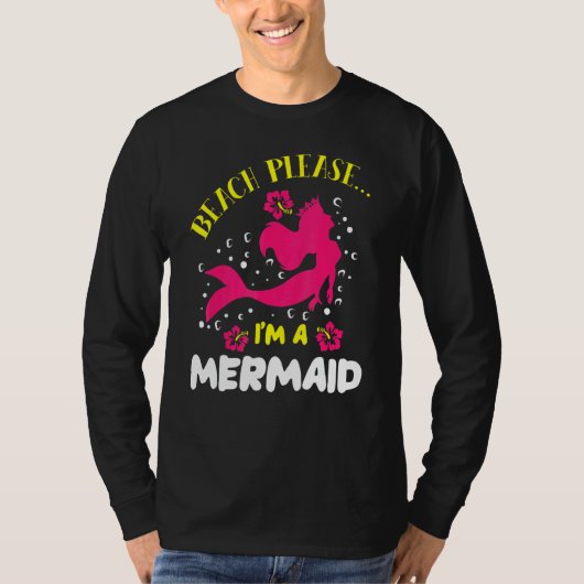 Strand Bitte im Meerjungfrau Schwanz Sea Myth T-Shirt (Vorderseite)
