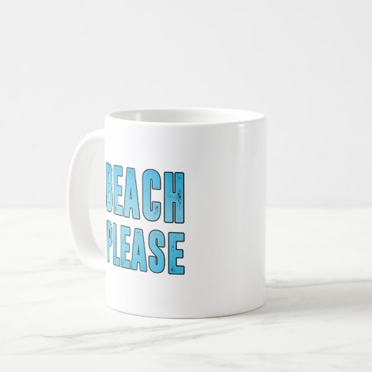 Strand bitte kaffeetasse (Vorderseite Links)