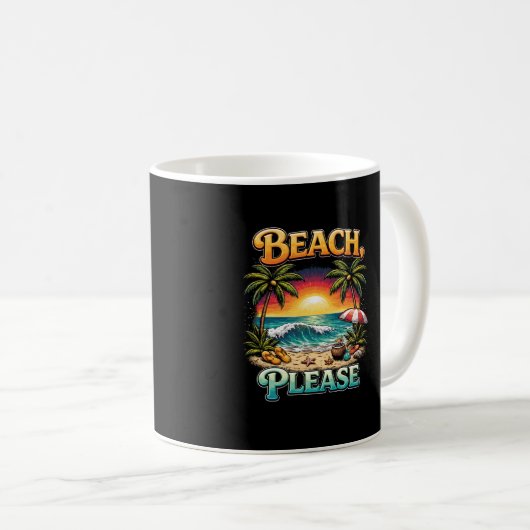 Strand, bitte kaffeetasse (VorderseiteRechts)