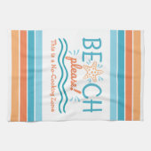 Strand Bitte keine Cooking Zone Thema Küste Geschirrtuch (Horizontal)