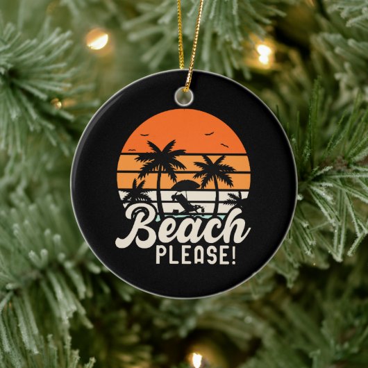 Strand Bitte Keramik Ornament (Baum)