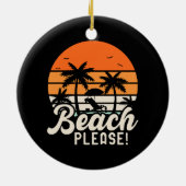 Strand Bitte Keramik Ornament (Hinten)