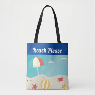 Strand Bitte Küste Sommer Strand Tasche