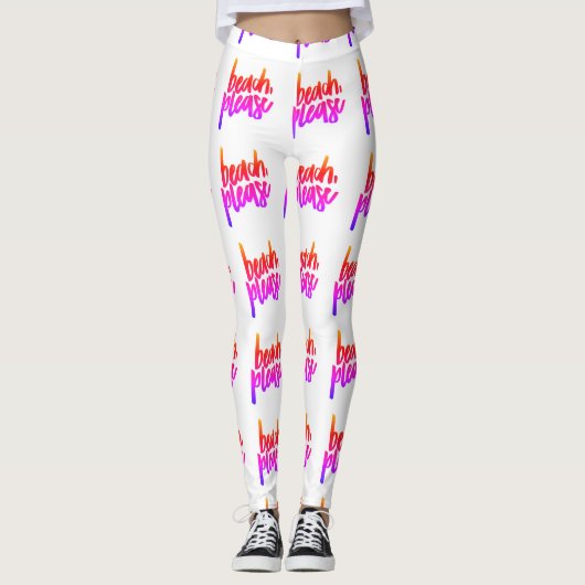 Strand Bitte Leggings (Vorderseite)