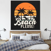 Strand Bitte Leinwanddruck (Insitu (Schlafzimmer))
