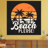 Strand Bitte Leinwanddruck (Insitu (Wohnzimmer))