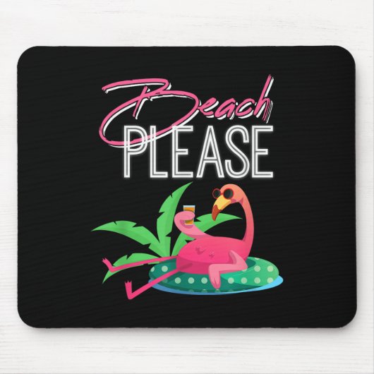 Strand bitte, lustige Männer & Amp; T-Shirt für Fr Mousepad (Vorne)
