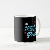 Strand Bitte Meer Cool Puppe Kaffeetasse (VorderseiteRechts)