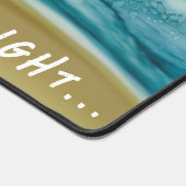 Strand Bitte melden Sie sich bei Mat Schreibtischunterlage (Ecke)