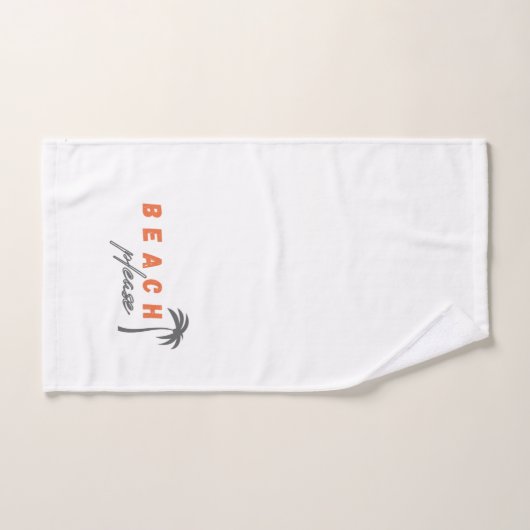 Strand bitte. Palme. Modernes Handtuch (Handtuch)