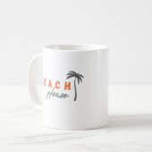 Strand bitte. Palme. Tassen (Vorderseite Links)