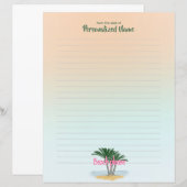 Strand bitte Papierblatt (Vorne/Hinten)