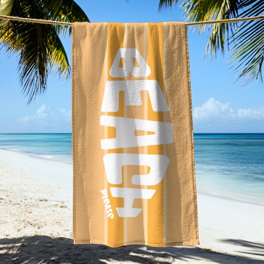 Strand Bitte Peachy Pink gestreiftes Badetuch