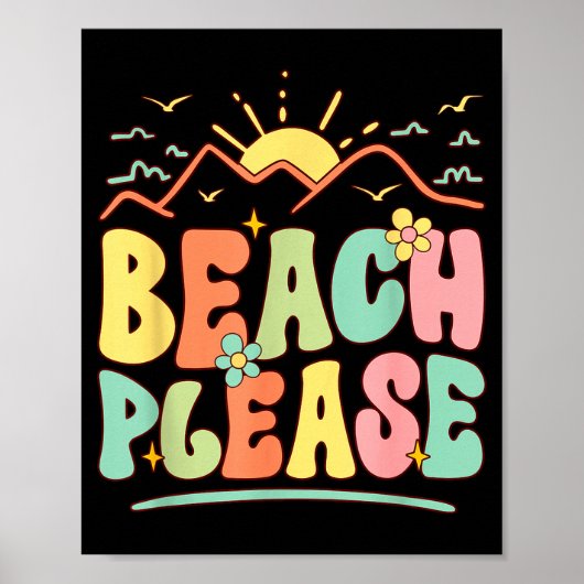 Strand bitte poster (Vorne)