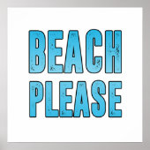 Strand bitte poster (Vorne)