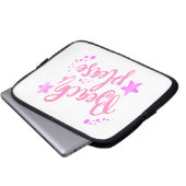 Strand bitte rosa laptopschutzhülle (Vorne Knopf)