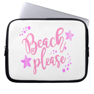 Strand bitte rosa laptopschutzhülle