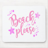 Strand bitte rosa mousepad (Vorne)