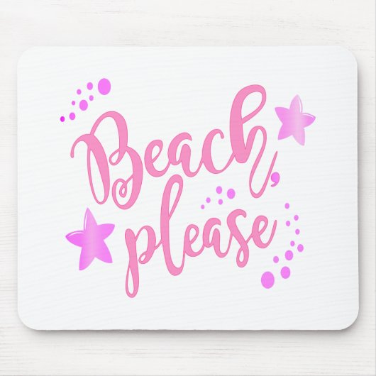 Strand bitte rosa mousepad (Vorne)