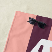 Strand Bitte rosa und Lila gestreiftes Strandtuch (Beispiel)