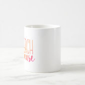 Strand bitte | rosa und orange Tasse (Mittel)