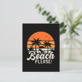 Strand Bitte RSVP Karte (Stehend Vorderseite)