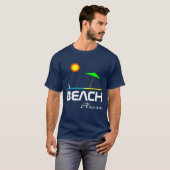 Strand Bitte sonnig individuell anpassbar T-Shirt (Vorne ganz)