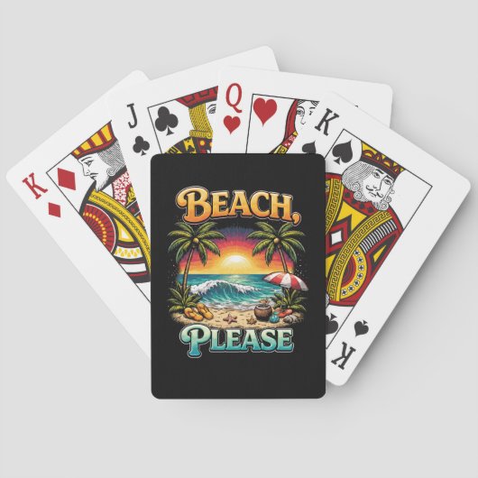 Strand, bitte spielkarten (Rückseite)