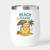 Strand Bitte stainless Steel Wine Tumbler (Rückseite)