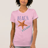 Strand bitte! Starfish T - Shirt (Vorderseite)