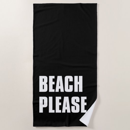 Strand Bitte Strandtuch (Vorderseite)