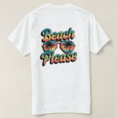 Strand Bitte  T-Shirt (Design Rückseite)