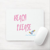 Strand bitte tropischen Stil Sommer Grafik Mousepad (Mit Mouse)