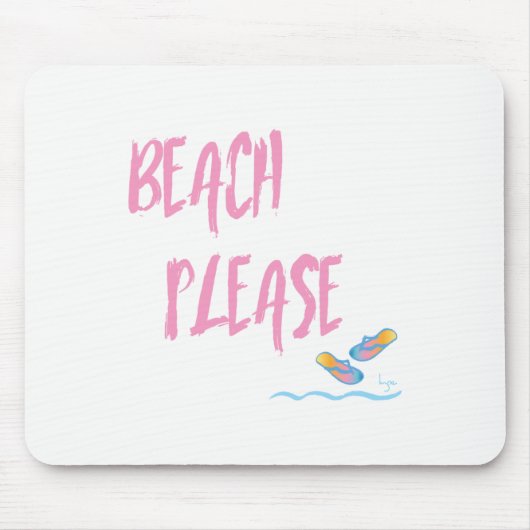 Strand bitte tropischen Stil Sommer Grafik Mousepad (Vorne)