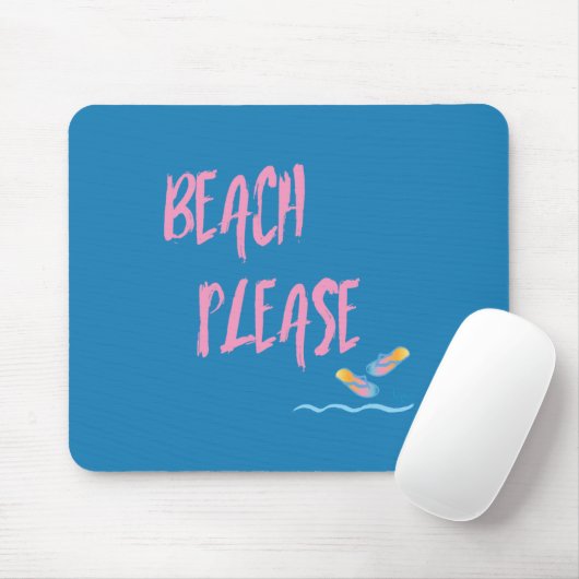 Strand bitte tropischen Stil Sommer Grafik Mousepad (Mit Mouse)