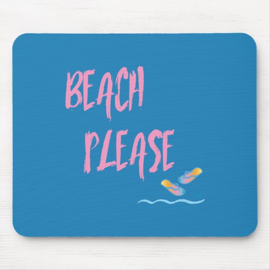 Strand bitte tropischen Stil Sommer Grafik Mousepad (Vorne)