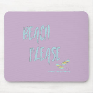 Strand bitte tropischen Stil Sommer Grafik Mousepad