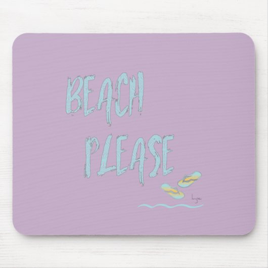 Strand bitte tropischen Stil Sommer Grafik Mousepad (Vorne)