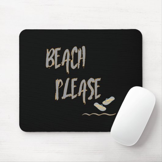 Strand bitte tropischen Stil Sommer Grafik Mousepad (Mit Mouse)