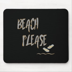 Strand bitte tropischen Stil Sommer Grafik Mousepad