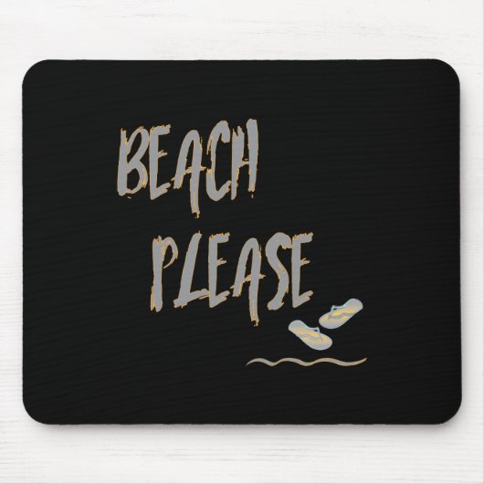 Strand bitte tropischen Stil Sommer Grafik Mousepad (Vorne)