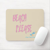 Strand bitte tropischen Stil Sommer Grafik Mousepad (Mit Mouse)