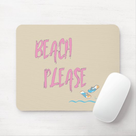 Strand bitte tropischen Stil Sommer Grafik Mousepad (Mit Mouse)