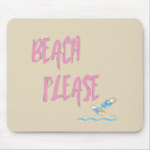 Strand bitte tropischen Stil Sommer Grafik Mousepad (Vorne)