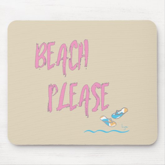 Strand bitte tropischen Stil Sommer Grafik Mousepad (Vorne)