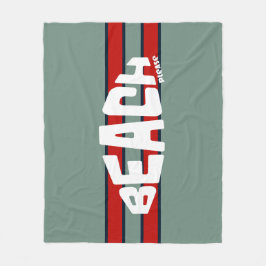 Strand bitte trostlos blau und rot fleecedecke