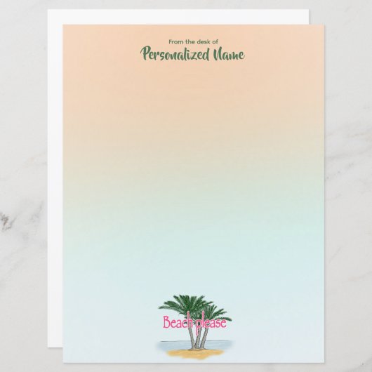 Strand Bitte unausgefeiltes Papier (Vorne/Hinten)