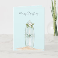 Strand Blau Coastal Surfbrett Weihnachten