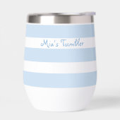 Strand Blau Gestreift PERSONALISIERTER Isolierter (Links)