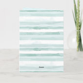 Strand Blau Küstenweißer Wal Weihnachten Karte (Rückseite)